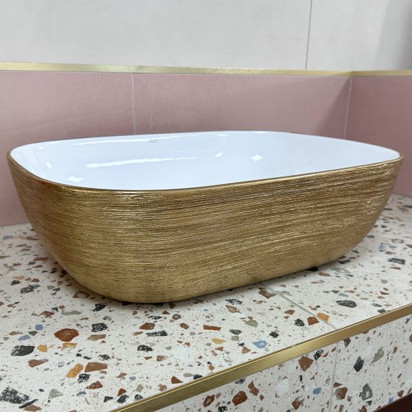 Equiste Brushed Gold Countertop Basin