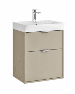 Calia 500mm 2 Drawer Wall Unit Fine Greige Matt