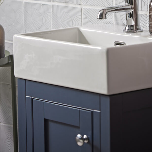 Widcombe Cloakroom Basin Unit Twilight Blue - Image 2