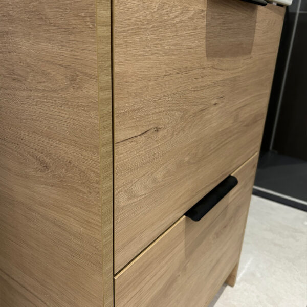 Edyn 600mm 2 Drawer Floor Unit Light Oak - Image 4
