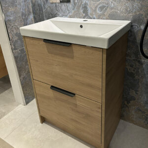 Edyn 600mm 2 Drawer Floor Unit Light Oak