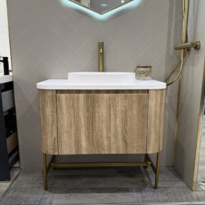 Linea Curve 900 Unit Oak