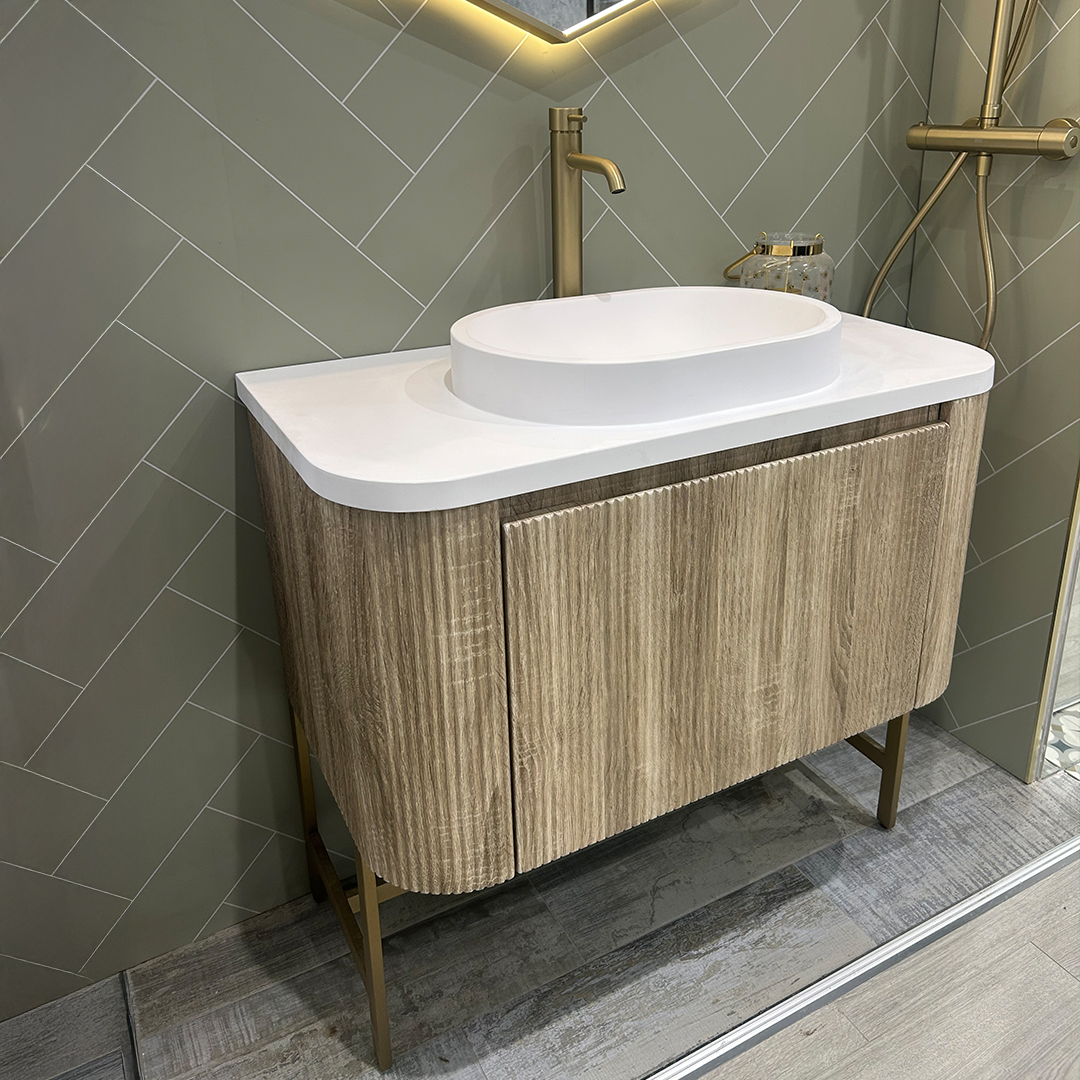 Linea Curve 900 Unit Oak - Image 2