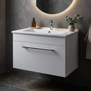 Oslo 615mm White Wall Hung Vanity Unit